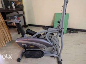 Gray And Black Elliptical Trainer, cross trainer