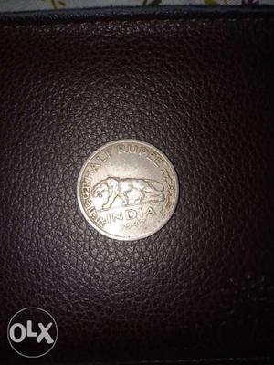 Half rupee coin of British India. published in
