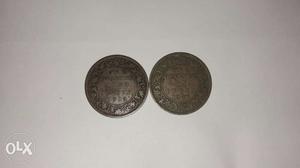 Old antique coin in time of .