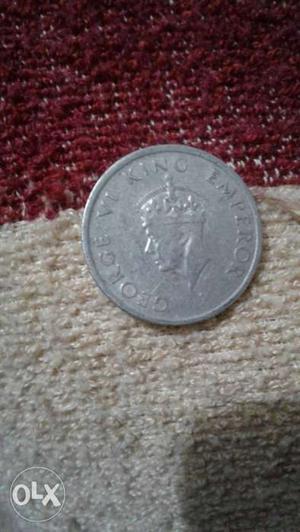 Old one half coin for  century