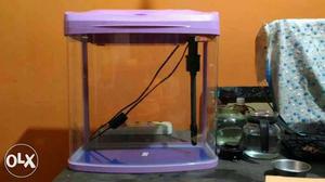 Rectangular Purple-framed Fish Tank fixed price no bargain