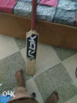 Red Handled Reebok Wooden Cricket Bat