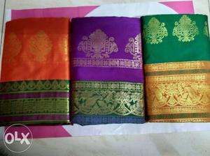 Red, Purple, And Green Dupatta Scarfs