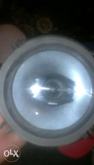 Round Black And Gray Subwoofer