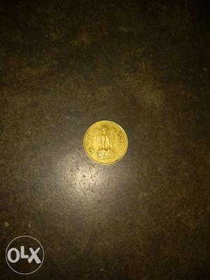 Two Indian coins 1paise paise 