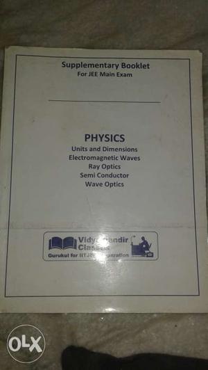 Vmc supplementary jee iit exam physics unit and