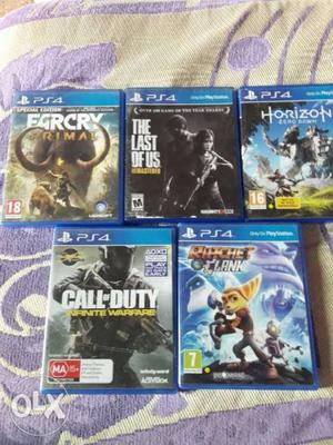 5 games Ps4 All Games In Just  All 5 Games