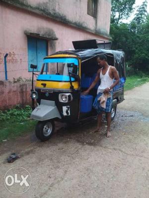 Black And Blue Auto Rickshaw