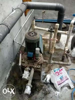Blue And Gray Water Pump