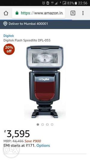 Digitek flash with in built triggers, can be used in all