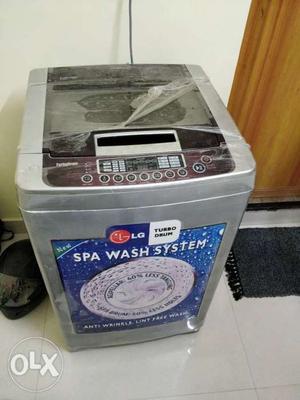 Gray LG Top-load Washing Machine