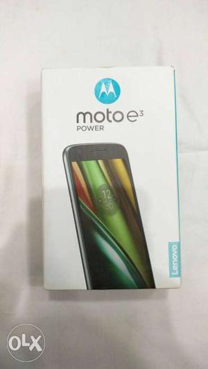 New condition Motorola E3 power available with full box kit