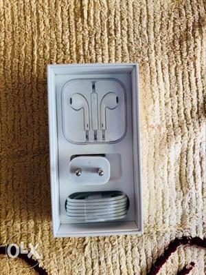Orginal Apple charger and earphones for sale came
