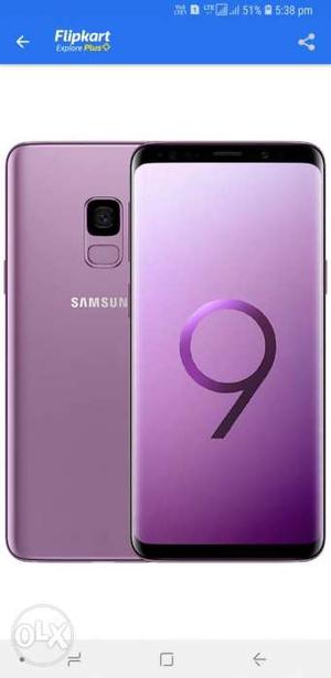 Samsung s9 liac purple showroom condition bill