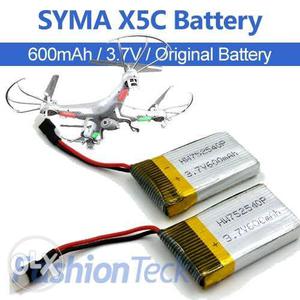Two Gray Syma X5C Batteries