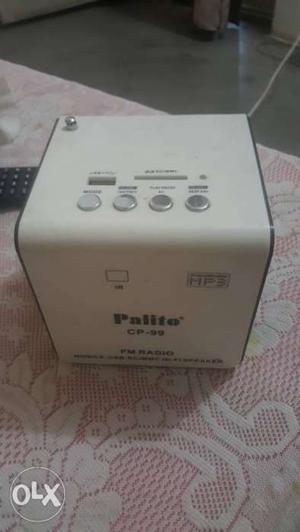 White Palito Portable Bluetooth Speaker Radio