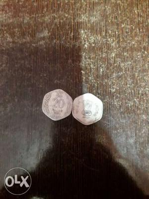 10 paise coin for  INR 20 PAISE 2 COINS FOR