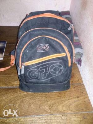 Black And Orange C70 Backpack
