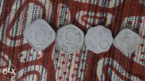 Gift on rakhi Four 1, 2, 3, And 5 Indian Paise Coins