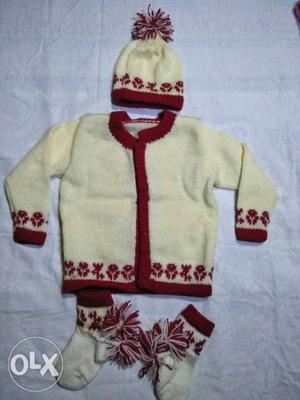 New woolan set for new born baby