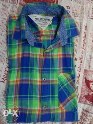 One imported cotton new shirt(XL)and one new cotton