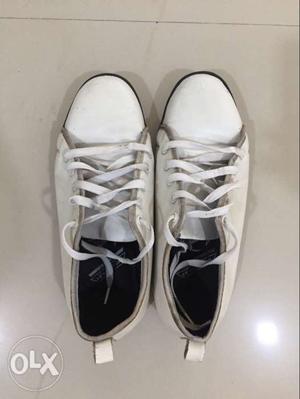 Pair Of White Sneakers- size- 8