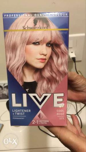 Pink hair color 500 each total 3 pcs available