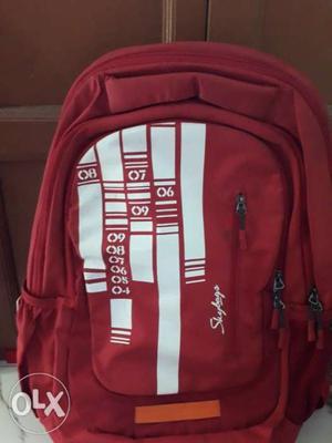 Red And White Skybags 2-way Backpack