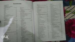 Table Contents Printed Book