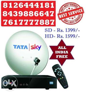 Tata SKY HD BOX - One month Free Dhamaka pack 238 Channels