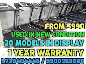 USED TREADMILLs  starting 1 YEAR WARRANTY 20 Machines