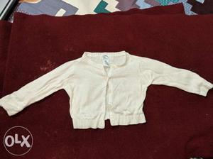 White Sweater. US Brand Carter. 0-3 months.
