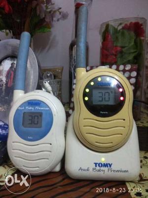 White Tomy Baby Monitor System