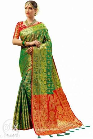 Women's Banarasi silk Sari