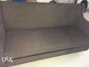 3 seater brown sofa