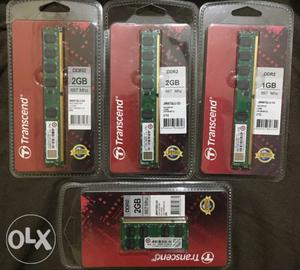 4 nos Desktop and Laptop RAM(DDR2) Sealed pack for sale