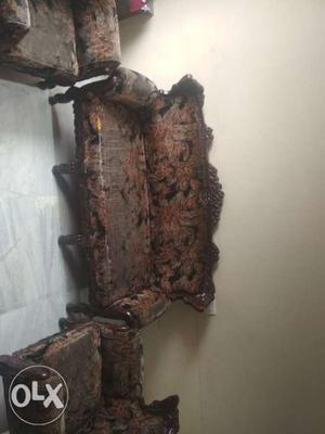 Antique pure teakwood sofa brown colour in good