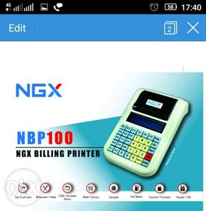 Beige NGX NBP 100 Printing Calculator Screenshot