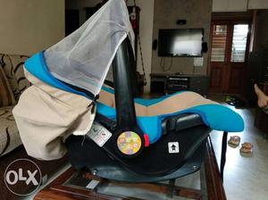 Black And Blue Car Seat Carrier