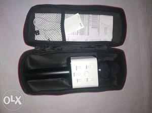 Black And White Bluetooth Microphone With Case
