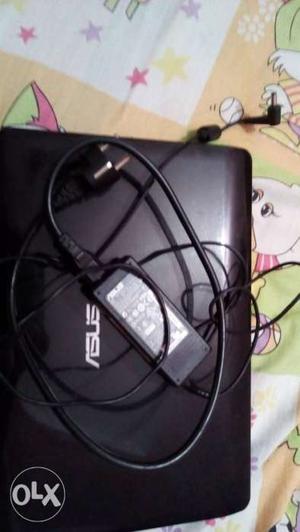 Black Asus Laptop With Adapter
