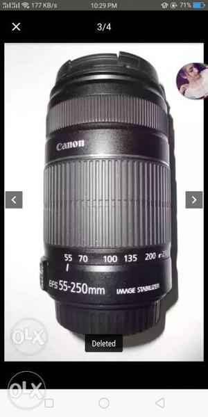 Black Canon EFS  Mm Camera Lens Screenshot