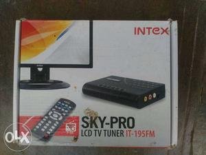 Black Intex Sky Pro LCD TV Tuner Box