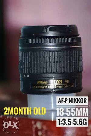 Black Nikon DX AF-P Nikkor mm Lens