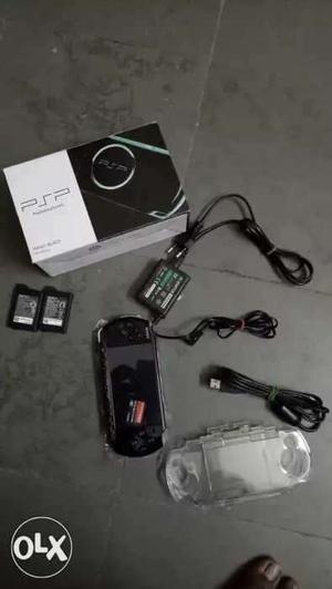 Black Sony PSP With Box