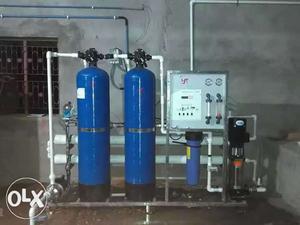 Blue And White Water Filter System