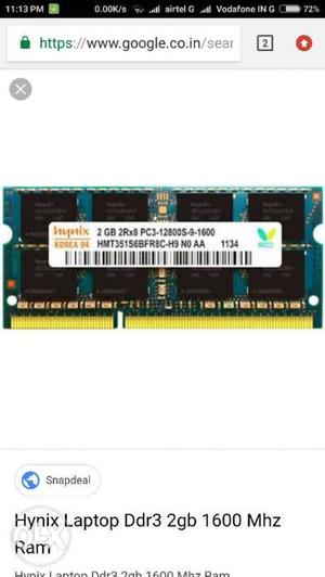 Blue SODIMM RAM Stick Screenshot