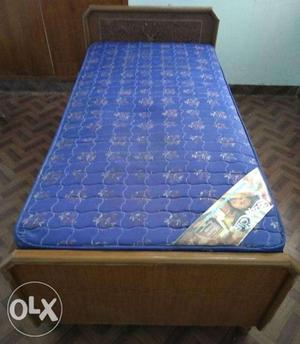 Box Type Wooden Cot 6' x 3' with Cozy Coir Mattress