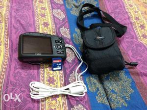 Canon camera+memory card+data cable+carry case