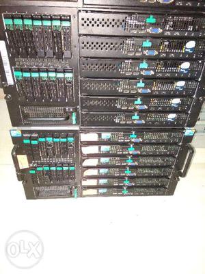 Chasis Server with 6 quad core blade server 168gb ram 12tb